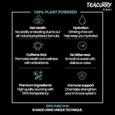 Teacurry Bombay Masala Chai - 100% Natural Mumbai Spiced Tea for Digestion With Real Spices - 200 gms
