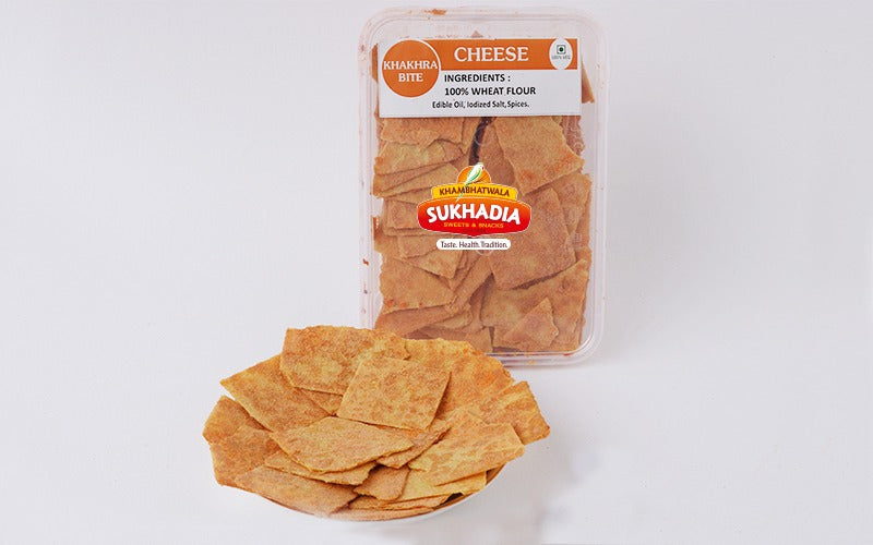 Sukhadia Sweets & Snacks Cheese Khakhra Bites - 200 gms