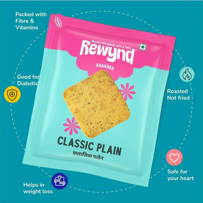 Rewynd Classic Plain Khakhra - 40 gms