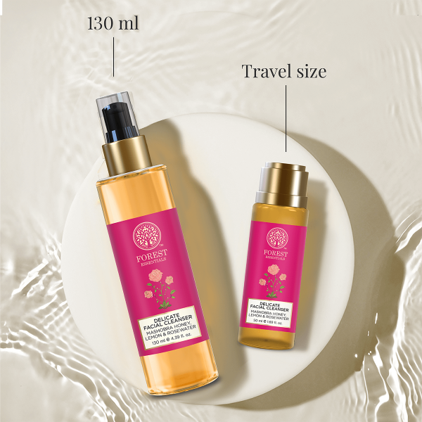 Delicate Facial Cleanser / Face wash Mashobra Honey, Lemon & Rosewater  - 130ml