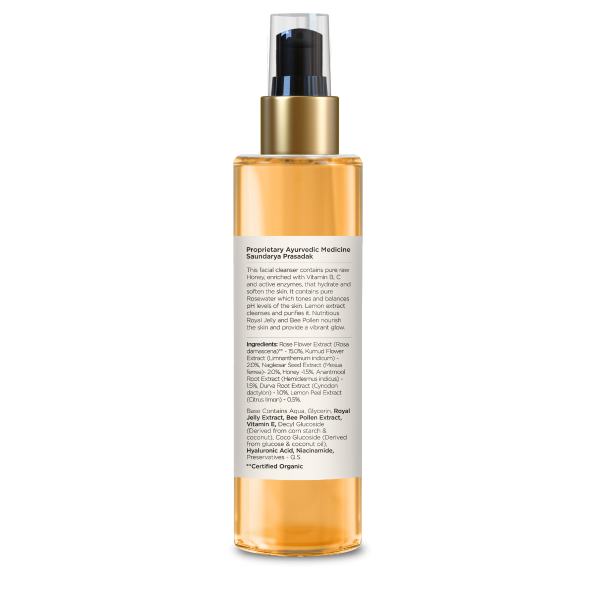Delicate Facial Cleanser / Face wash Mashobra Honey, Lemon & Rosewater  - 130ml