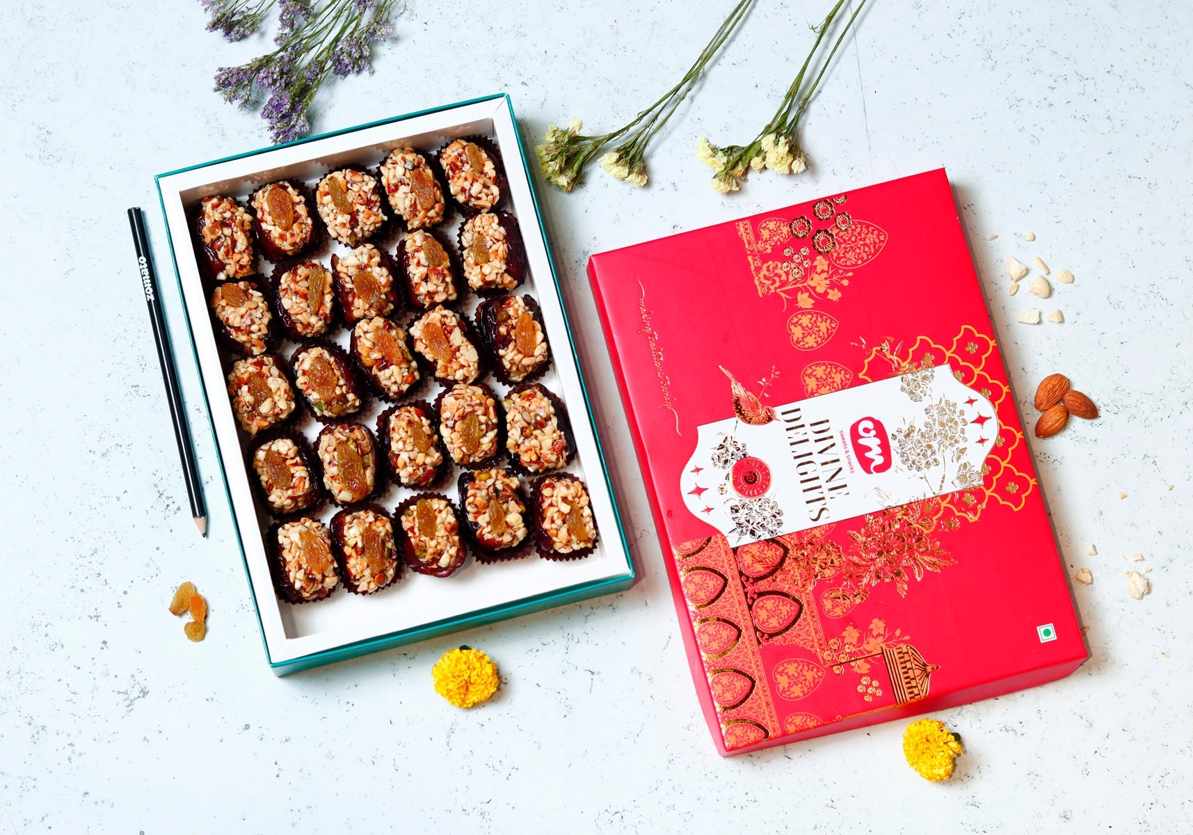 Om Sweets & Snacks Dry Fruit Dates Sweets - 500 gms