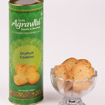 Shri Agrawal Sweets & Namkeen Dryfruit Cookies - 200 gms