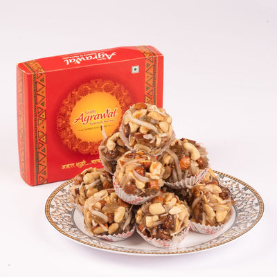 Shri Agrawal Sweets & Namkeen Dryfruit Mix Laddu - 500 gms