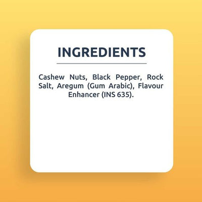Farmley Black Pepper Flavoured Cashew Roasted - 150 gms