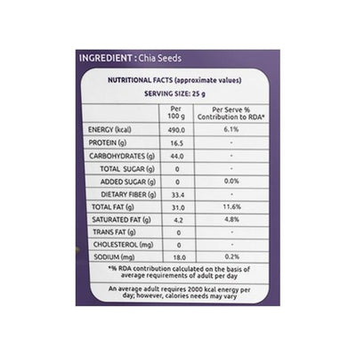 Farmley Premium Chia Seeds - 200 gms