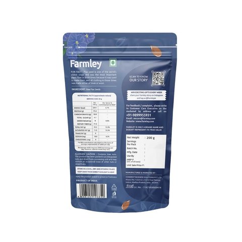 Farmley Premium Flax Seeds - 200 gms