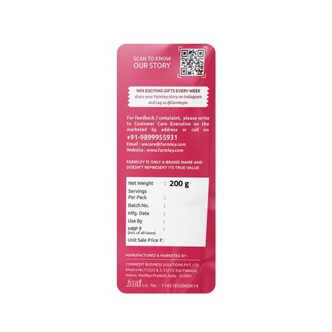 Farmley Premium Whole Dried Cranberries - 200 gms