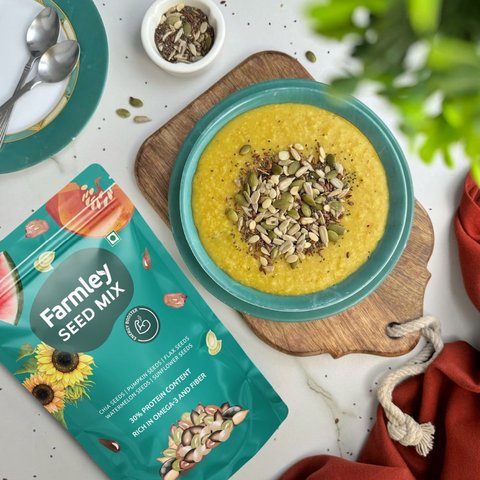 Farmley Protein Rich Mix Seeds - Chia, Pumpkin, Flax & More - 200 gms