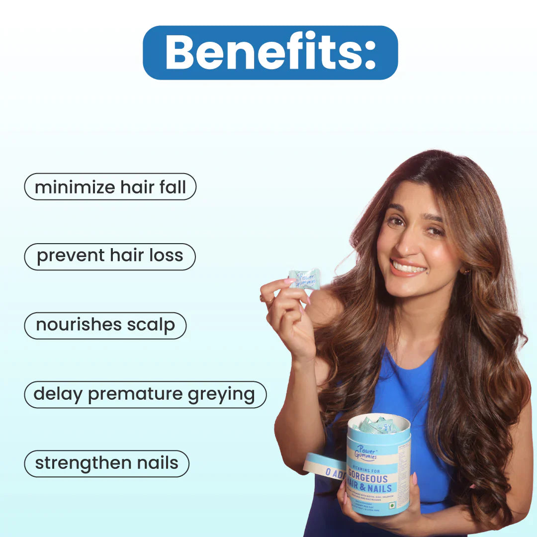 Power Gummies Gorgeous Hair and Nails