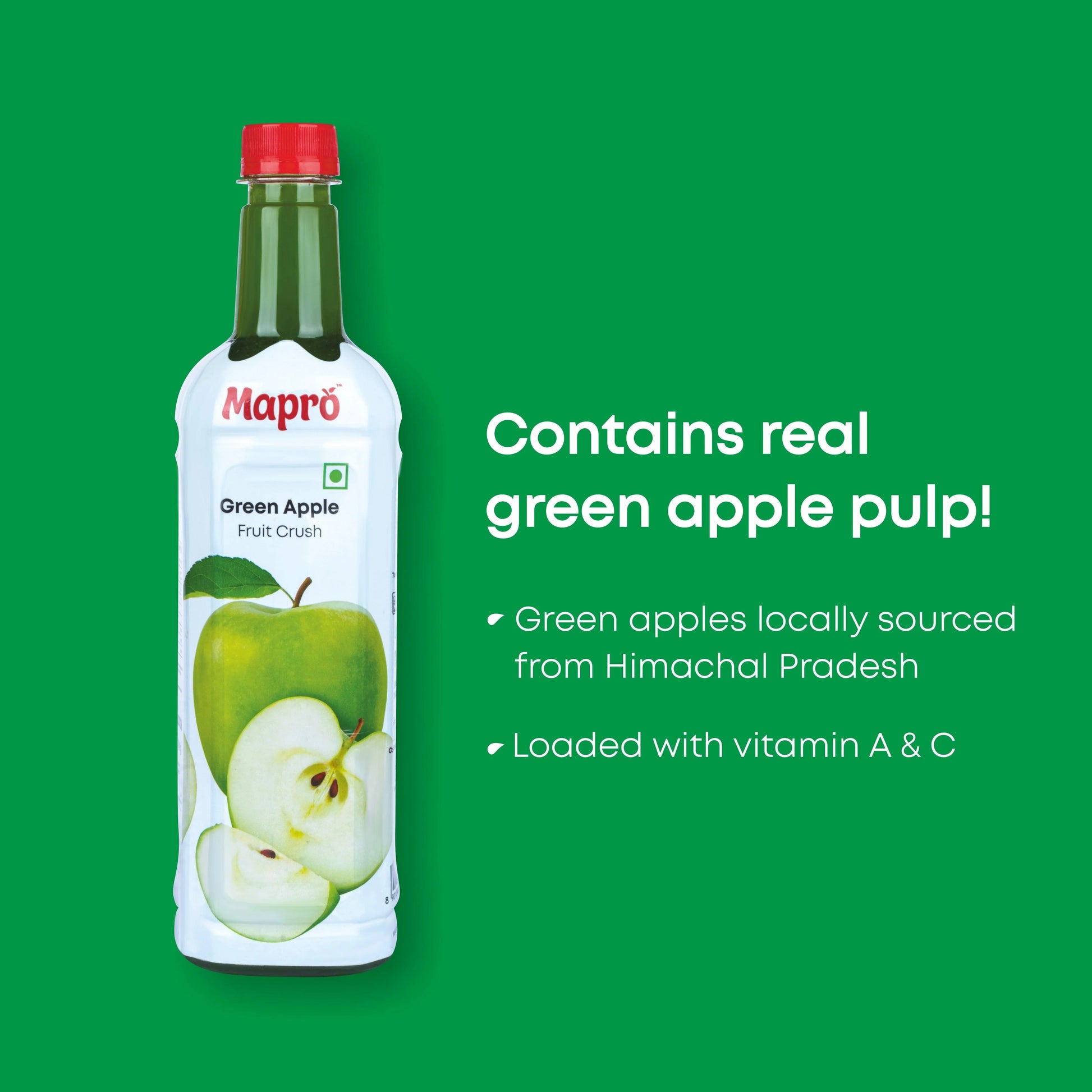 Mapro Green Apple Fruit Crush - 750 ml