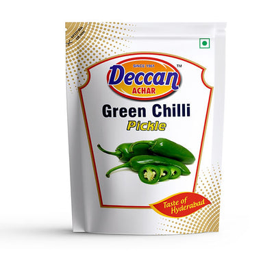 Deccan Achar Green Chilli Pickle - 500 gms