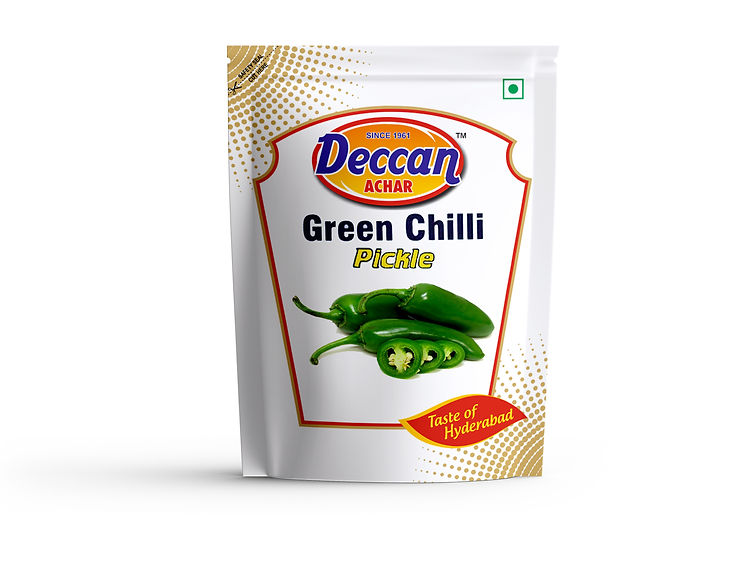 Deccan Achar Green Chilli Pickle - 500 gms