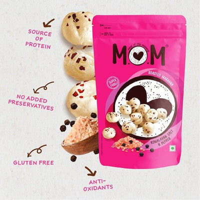 Himalayan Salt & Pepper Roasted Makhana by MOM - Meal Of The Moment - 52 gms