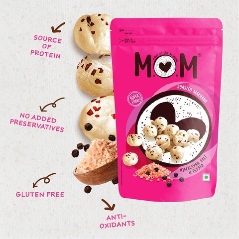 Himalayan Salt & Pepper Roasted Makhana by MOM - Meal Of The Moment - 52 gms