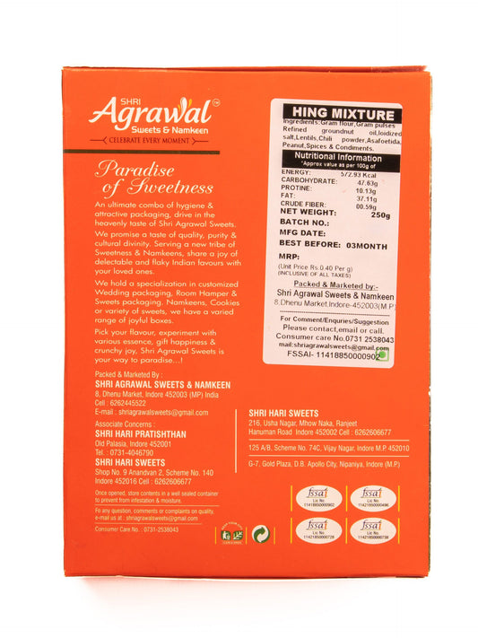 Shri Agrawal Sweets & Namkeen Hing Mixture - 500 gms