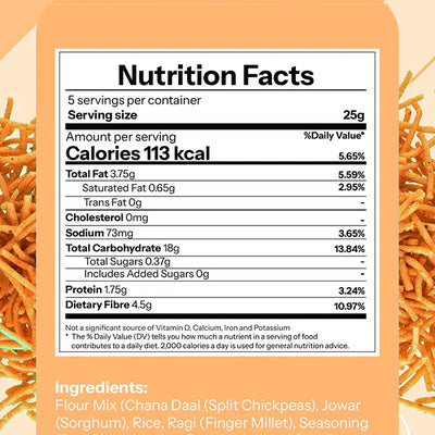 Madmix Jowar Millet Bhujia Tangy Twist  2 x 125 gms - 250 gms
