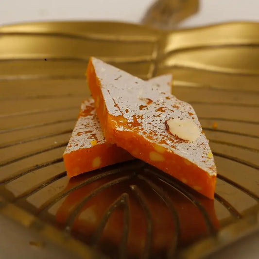 M M Mithaiwala Kesar Kaju Katli - 500 gms