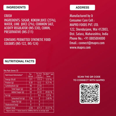 Mapro Kokum Fruit Crush - 750 ml