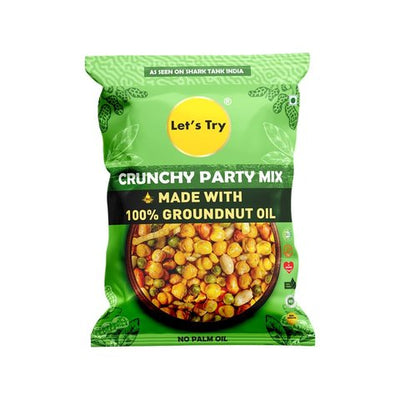 Let's Try Crunchy Party Mix Namkeen Snacks - 200 gms