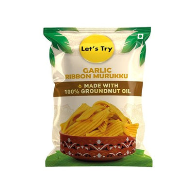 Let's Try Garlic Ribbon Murukku  - 200 gms