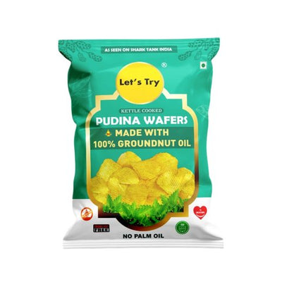 Let's Try Pudina Potato Wafers  - 60 gms