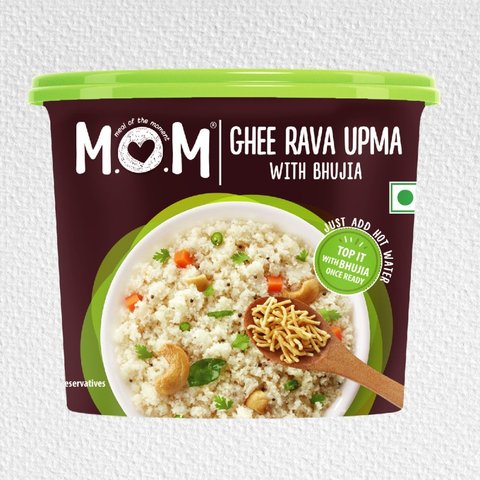 MOM - Meal Of The Moment Ghee Rava Upma With Bhujia  - 75 gms