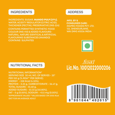 Mapro Mango Fruit Crush - 750 ml
