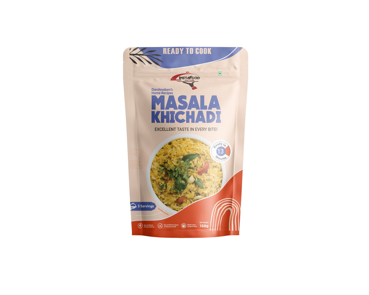 Sheta Exports Masala Khichdi - 120 gms | After Cooking Gets 550 gms to Serve | Ready To Eat