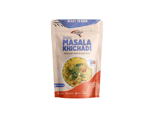 Sheta Exports Masala Khichdi - 120 gms | After Cooking Gets 550 gms to Serve | Ready To Eat