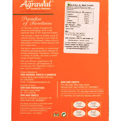 Shri Agrawal Sweets & Namkeen Masala Mathari - 400 gms