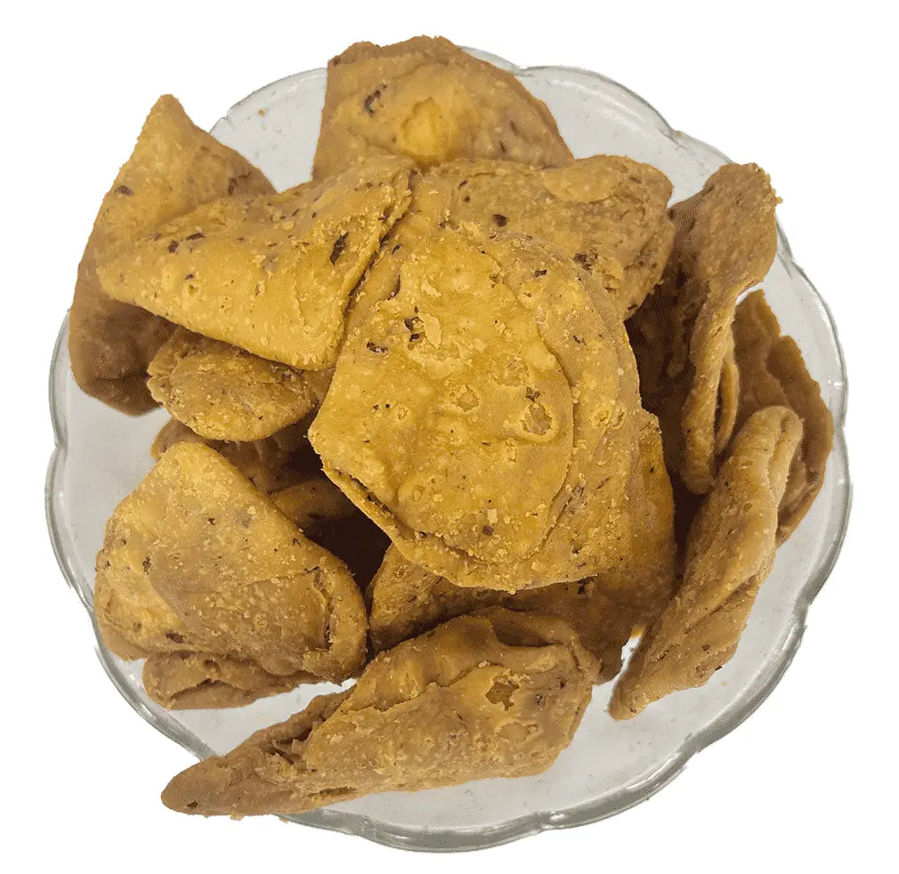 Bhole G Namkeen & Wafers Methi Samosa Puri - 400 gms