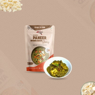 Sheta Exports Paneer Hyderabadi - 50 gms | After Cooking Gets 325 gms to Serve | Ready To Eat