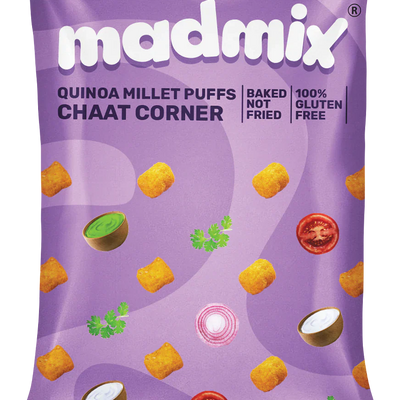 Madmix Quinoa Millet Puffs Chaat Corner 6 x 50 gms - 300 gms