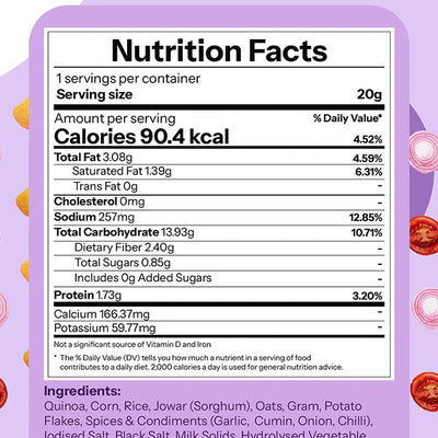 Madmix Quinoa Millet Puffs Chaat Corner 6 x 50 gms - 300 gms