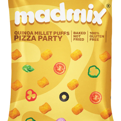 Madmix Quinoa Millet Puffs Pizza Party 6 x 50 gms - 300 gms