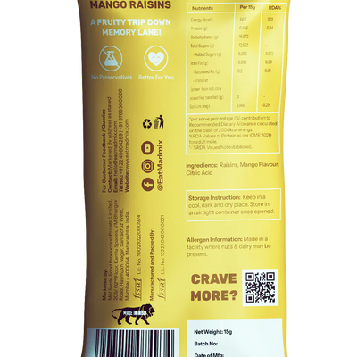 Madmix Raisin - Mango Mood 10 x 15 gms - 150 gms