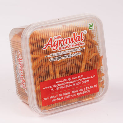 Shri Agrawal Sweets & Namkeen Red Chilli Aaloo Laccha - 400 gms
