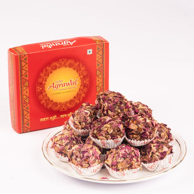 Shri Agrawal Sweets & Namkeen Rose Gulkand Laddu - 500 gms