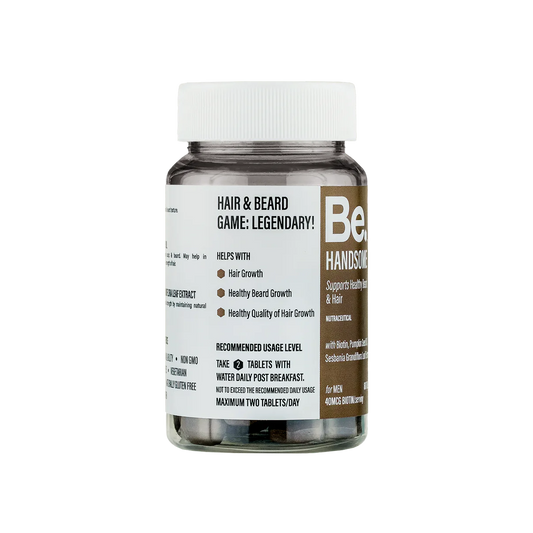 The Be Life Support Healthy Beard & Hair - 60 Tablets