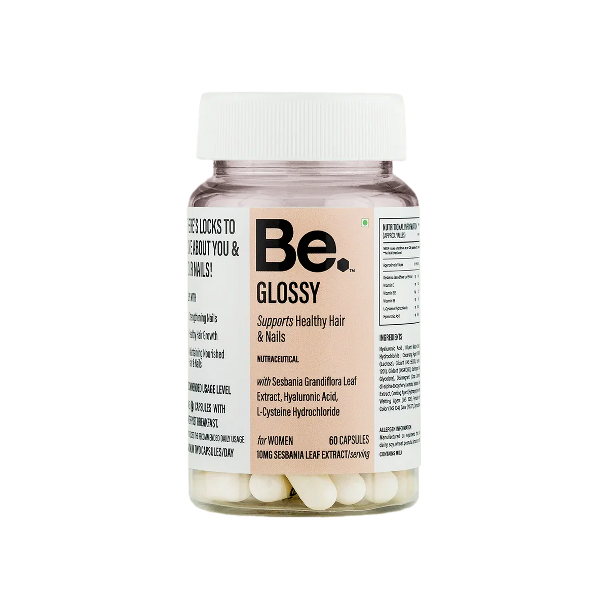 The Be Life Support Healthy Hair & Nails - 60 Capsules
