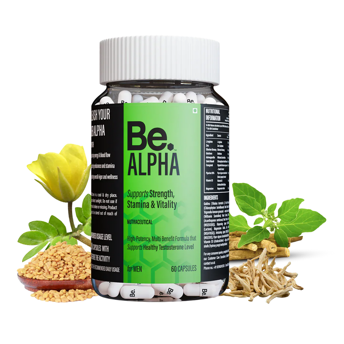 The Be Life Support Strength Stamina & Vitality - 120 Capsules
