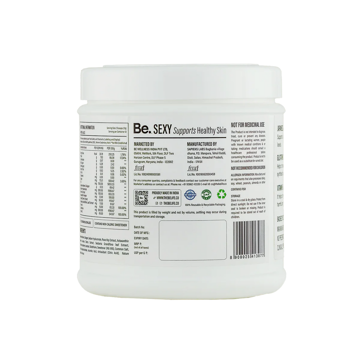 The Be Life Supports Healthy Skin - 300 gms