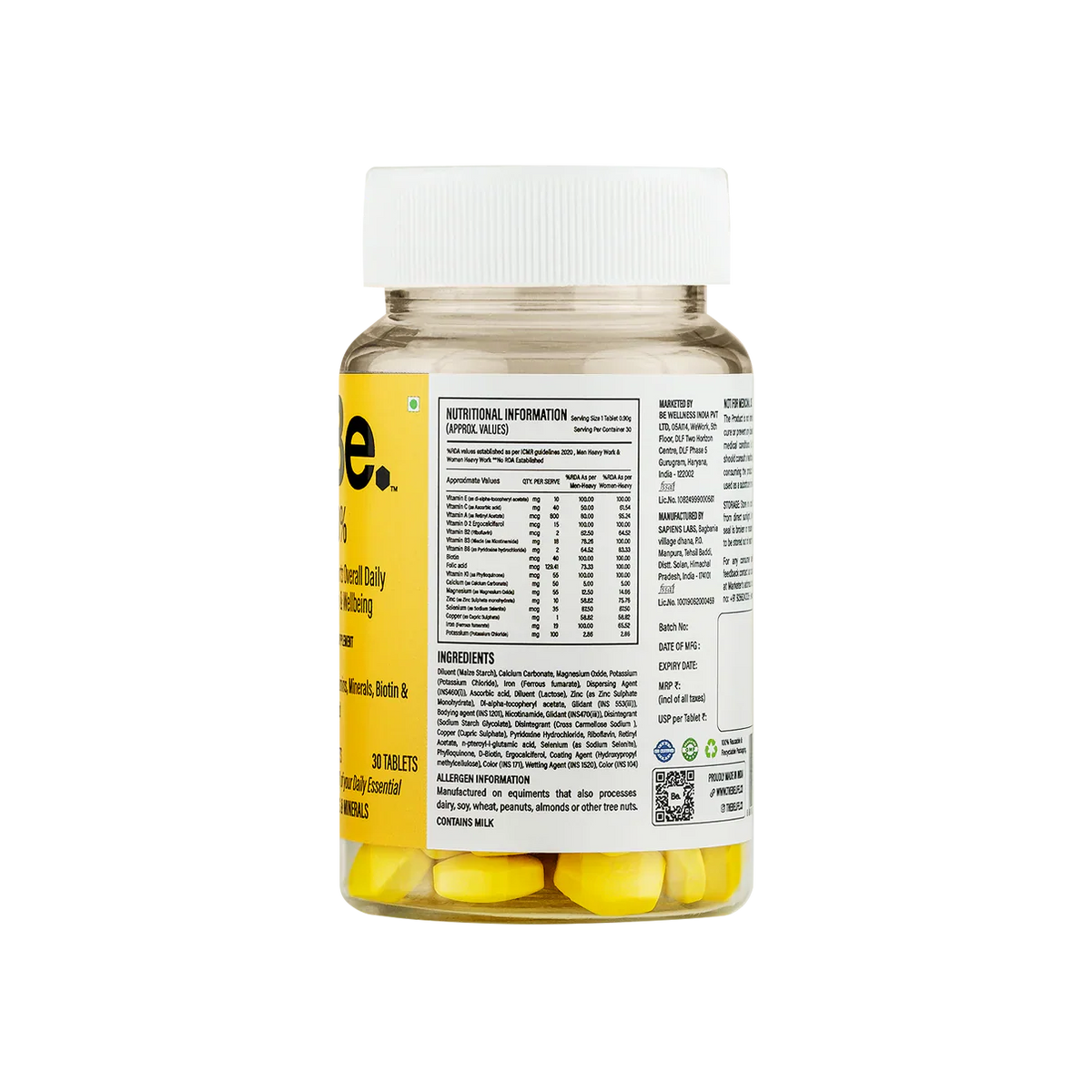 The Be Life Supports Overall Daily Health & Wellbeing - 30 Tablets