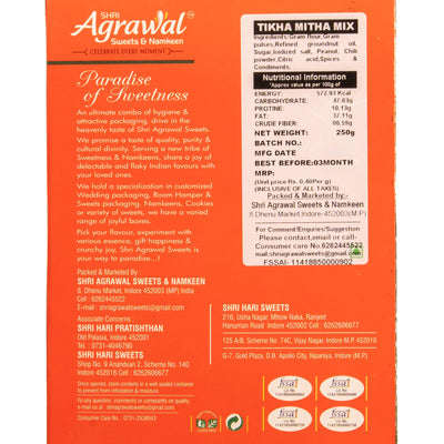 Shri Agrawal Sweets & Namkeen Tikha Mitha Mixture - 500 gms
