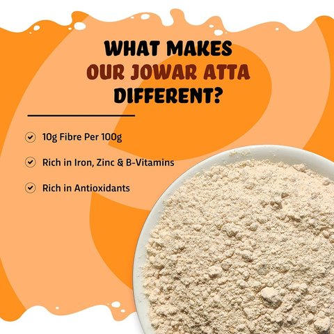 True Elements Jowar Flour - Sorghum Atta -  500 gms