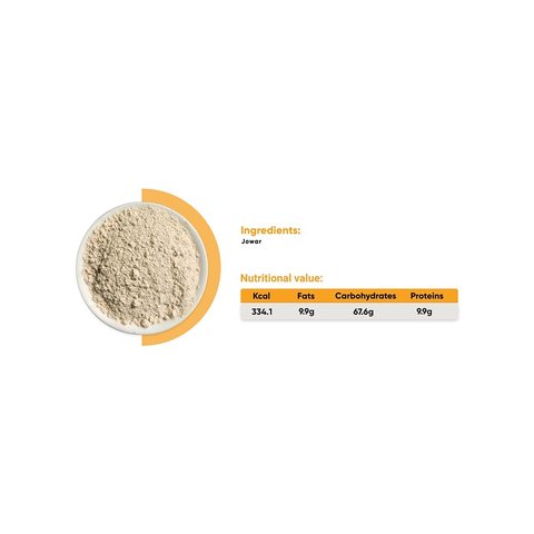True Elements Jowar Flour - Sorghum Atta -  500 gms