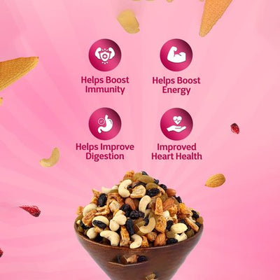 True Elements Panchmeva Dry Fruit Mix - Fasting Snack 400 gms