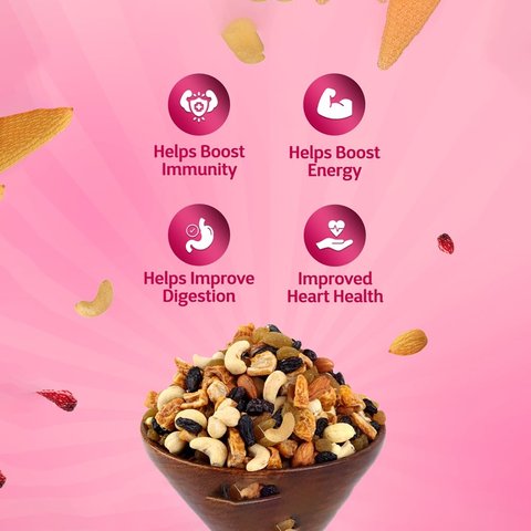 True Elements Panchmeva Dry Fruit Mix - Fasting Snack 400 gms