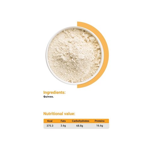 True Elements Quinoa Flour Gluten Free Atta  -  500 gms